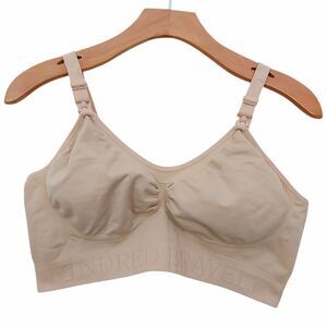 Kindred Bravely Sublime Hands Free Nursing Bra Womens M-Busty Beige Maternity